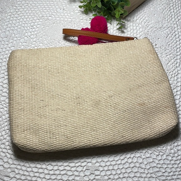 NEW! Embroidered FLAMINGO 🦩 🦩 XL makeup bag - Picture 3 of 5